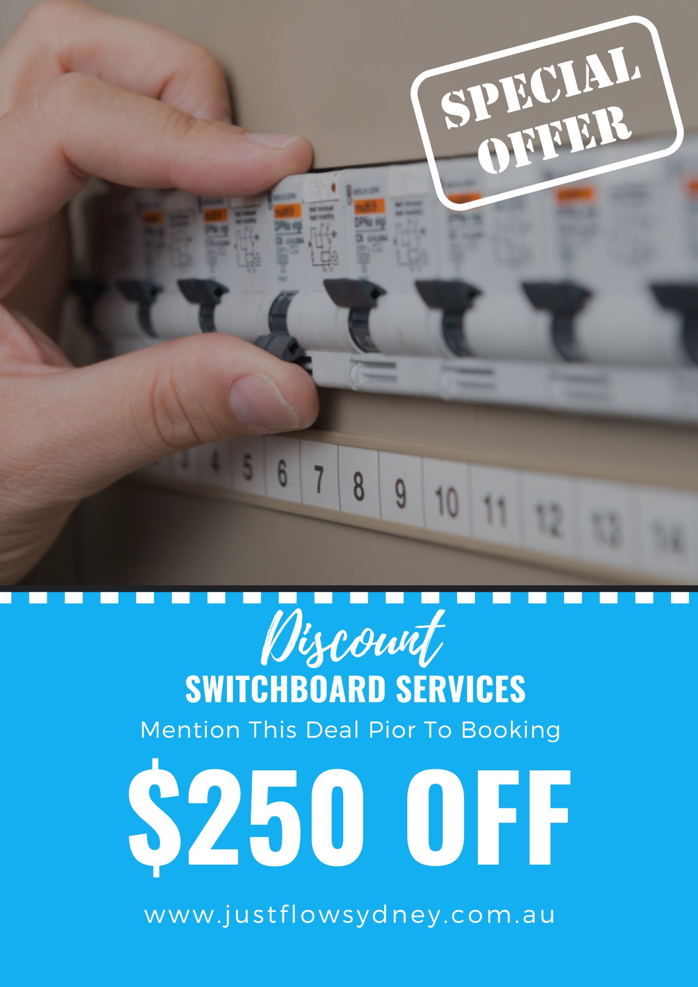 Switchboard upgrade discount coupon Sydney